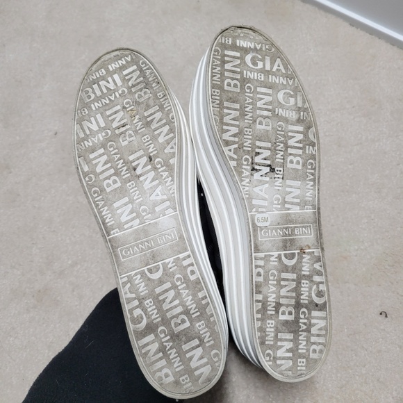 PRE-OWNED GIANNI BINI CAMO PLATFROM SNEAKERS - Picture 3 of 6